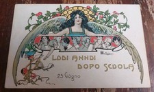 CARTOLINA D'EPOCA ORIGINALE LUDI ANNUI DOPO SCUOLA BALLERIO GIOCHI PUBBLICI GARE