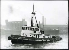 Foto vintage Rimorchiatore a Manchester 1956 Ft 36221 - Stampa 21x15 cm