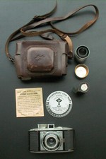 AGFA KARAT 4,5 Oppar F5,5Cm +Borsa, Esposimetro, Box Rapid +1 Karat[Germany 1940
