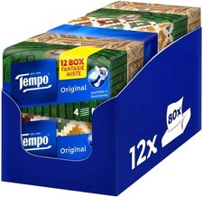 Fazzoletti Box Original - 4 Veli - 12 Confezioni Da 80 Fazzoletti in 4 Grafiche