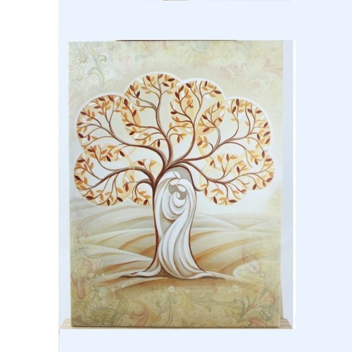 Tela con stampa albero della - con,
