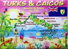 TURKS & CAICOS MAP CARIBBEAN