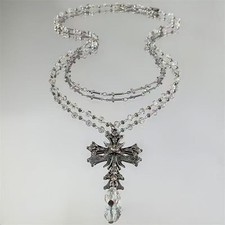 Collana doppia catena ciondolo