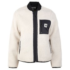 Carhartt Janet Liner Jacket beige - Maglione in pile Teddy con zip