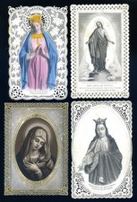 santini merlettati-holy cards lace-canivets-spitzebildichen LOTTO N.786