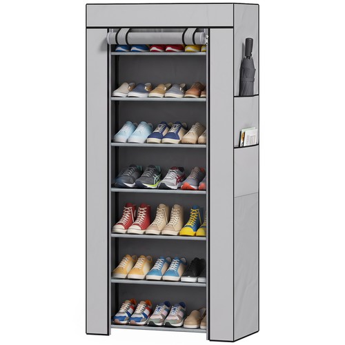 Homcom scarpiera ripiani con - 7,