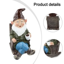 Statuina sedia a dondolo gnomo