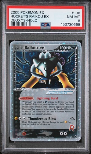 Pokemon rocket raikou - pokemon, ex