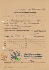 Germania documento epoca nazista entrate locali Zdunska-Wola Polonia 1943 fiscale