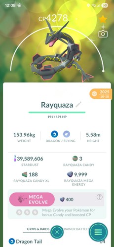 Pokemon shiny rayquaza lvl50 - shiny,