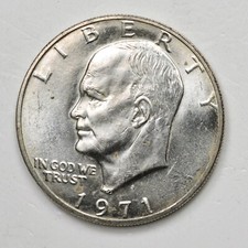 USA 1 One Dollar Eisenhower 1971 S - Argento Silver