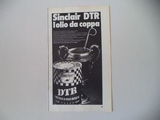 advertising Pubblicità 1969 OLIO SINCLAIR DTR OIL