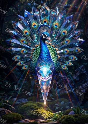 Pavone luce con piume di - pavone,