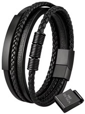 Bracciale in pelle uomo