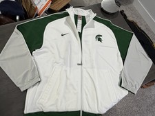 Giacca Michigan State Spartans NIKE squadra zip riscaldamento maglia basket calcio