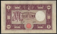 Italy - 1000 Lire 1943 Pick 62
