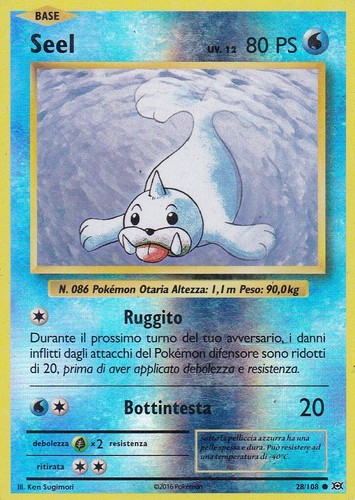 Carta pokemon seel 108 - -, 28/108