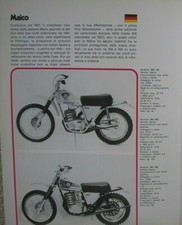 MAICO 125 250 400 MOTO CROSS 1974 SCHEDA TECNICA STORIA AZIENDA