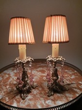 Coppia Abat-Jour vintage, Pair of vintage table lamps
