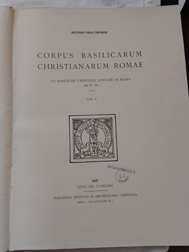 Krautheimer richard corpus - krautheimer, richard,