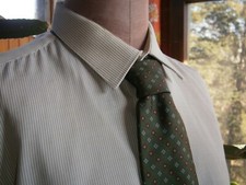 CAMICIA da uomo t.42+ cravatta di pura seta Mylord fantasia verde/rosso/giallo 