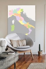 Quadro Planisfero arredamento