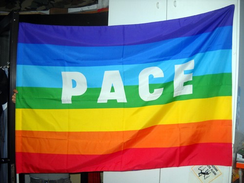 Bandiera pace 90x140ca - bandiera,