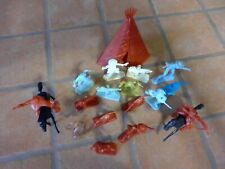 INDIANI PLASTICA GIOCO VINTAGE 16PZ E TENDA