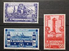 1931 REGNO FRANCOBOLLI ACCADEMIA NAVALE LIVORNO SERIE NUOVA LINGUELLATA