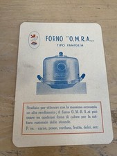 Manuale istruzione Forno Omra