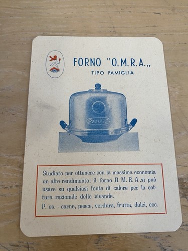 Manuale istruzione forno omra - manuale,