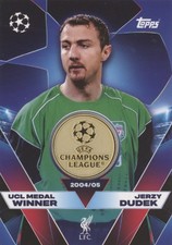 Champions League 2025/26 Trading Card UCLW-JD Jerzy Dudek UCL medaglia vincitore reliquia