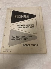 Rock-Ola Jukebox Model 1765-2 Service Manual And Parts List