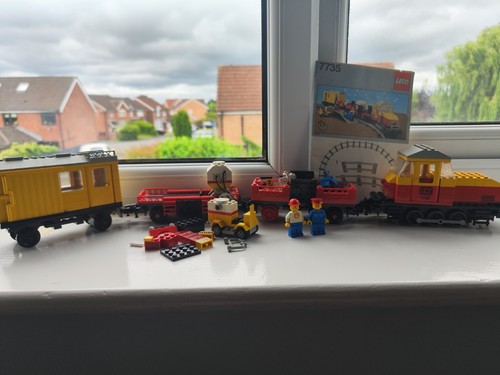 Treno merci lego 12v 7735 - treno,