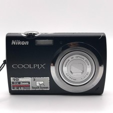 Nikon Coolpix S230 10MP Digital Camera Black For Parts or Repair