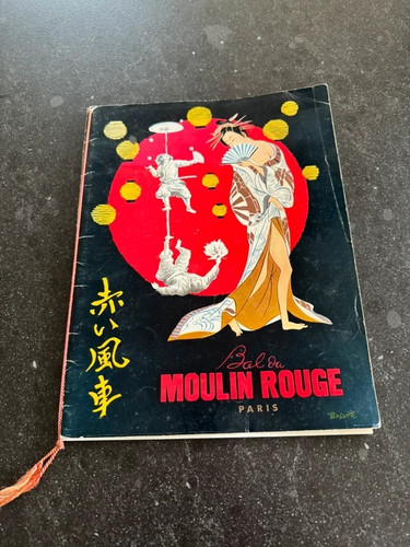 Programme moulin rouge revue - rouge,