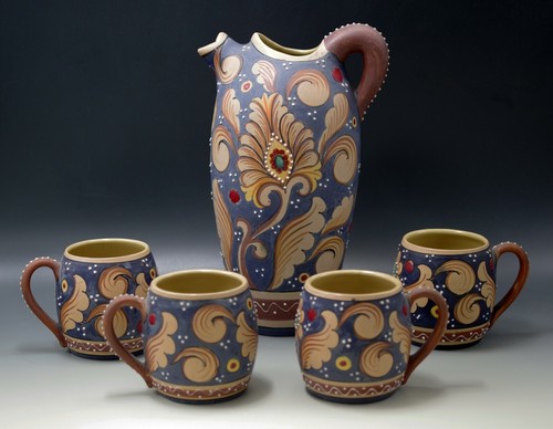 Set brocca tazze santucci - e,
