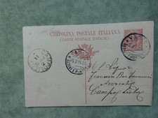 cartolina postale cent 10 poste italiane Vasto timbro