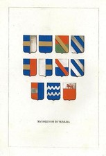 Araldica stemma araldico della famiglia Manolesso di Venezia