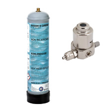 KIT IMPIANTO CO2 600 gr. PER ACQUARIO ANIDRIDE CARBONICA ACQUA DOLCE E MARINA