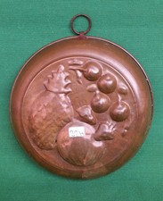 VECCHIO STAMPO FORMA IN RAME PER BUDINO BUDINIERA TORTIERA. 22H