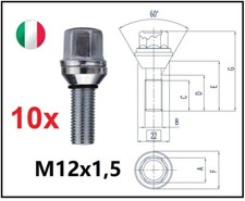 kit 10 bulloni flottanti a