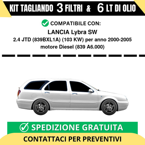 Tagliando per lancia lybra - lancia, sw
