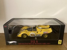 FERRARI 512 S #20 Buenos Aires 1971 Scala 1:18 ELITE HOT WHEELS T6929 BOXED