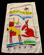 KATSUI AUSTRALIA STUDIO Tea Towel Tapestry A MOO + A ROO