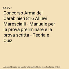 Concorso Arma dei Carabinieri