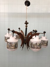 Lampadario vintage anni 50 in