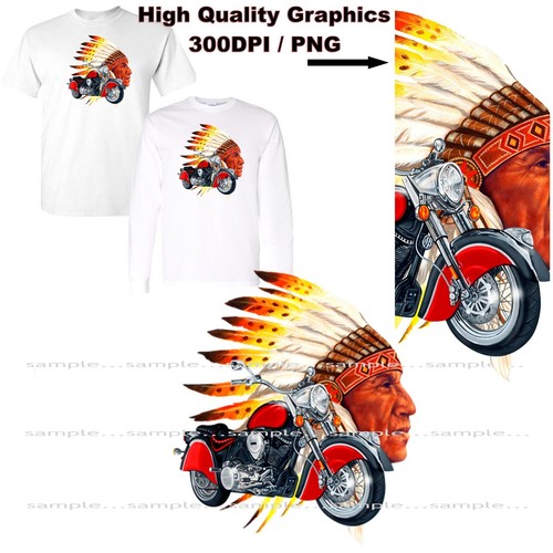 Shirt indian chief biker - indian,