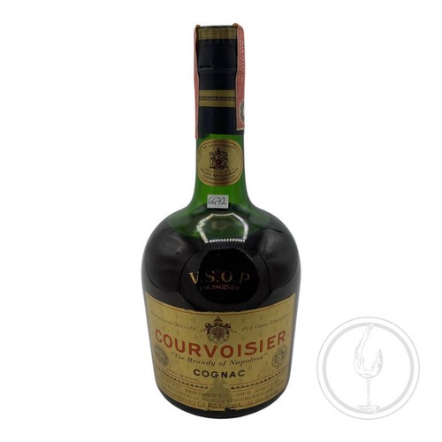 Vintage bottle courvoisier - bottle,