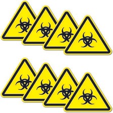 8 Pezzi Adesivo Avvertenza